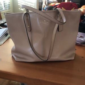 Coach leather tote